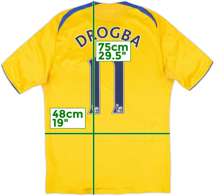 2008-09 Chelsea Player Issue Third Shirt Drogba #11 - 7/10 - (M)