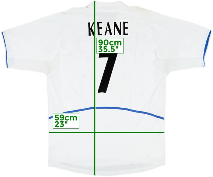 2002-03 Leeds United Home Shirt Keane #7 - 6/10 - (XXL)