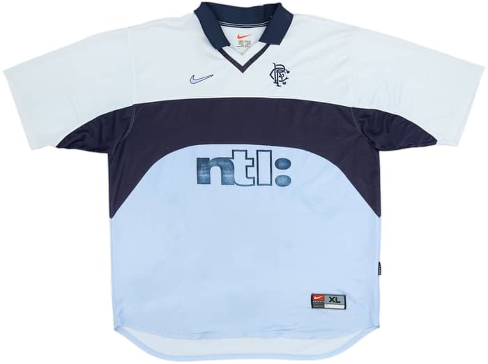 1999-00 Rangers Away Shirt Amoruso #4 - 5/10 - (XL)