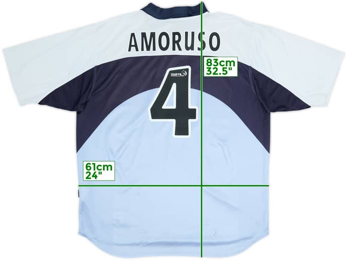 1999-00 Rangers Away Shirt Amoruso #4 - 5/10 - (XL)