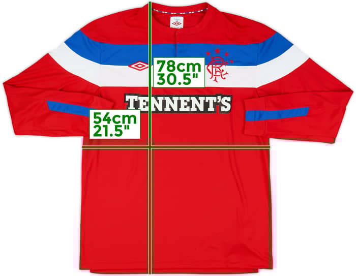 2011-12 Rangers Away L/S Shirt - 9/10 - (L)