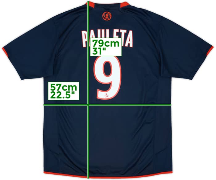 2007-08 Paris Saint-Germain Home Shirt Pauleta #9 - 10/10 - (L)
