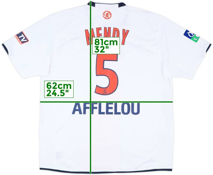 2007-08 Paris Saint-Germain Away Shirt Mendy #5 - 8/10 - (XL)