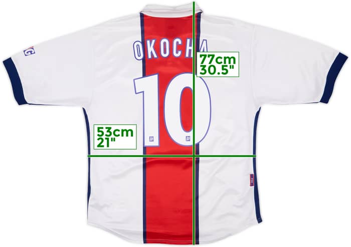 1998-99 Paris Saint-Germain Away Shirt Okocha #10 - 8/10 - (L)