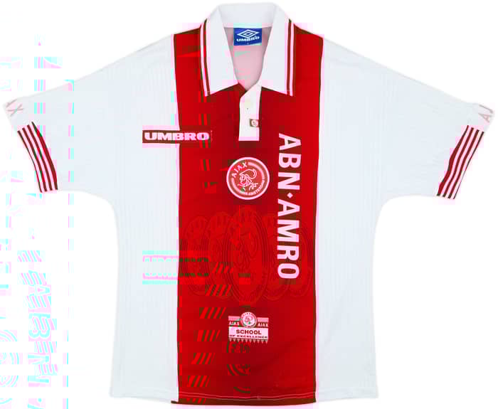 1997-98 Ajax Home Shirt F. De Boer #4 - 5/10 - (S)