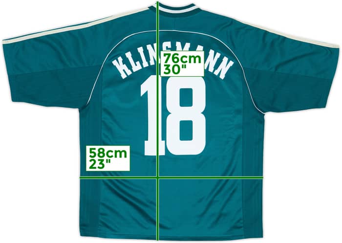 1998-00 Germany Away Shirt Klinsmann #18 - 8/10 - (L)