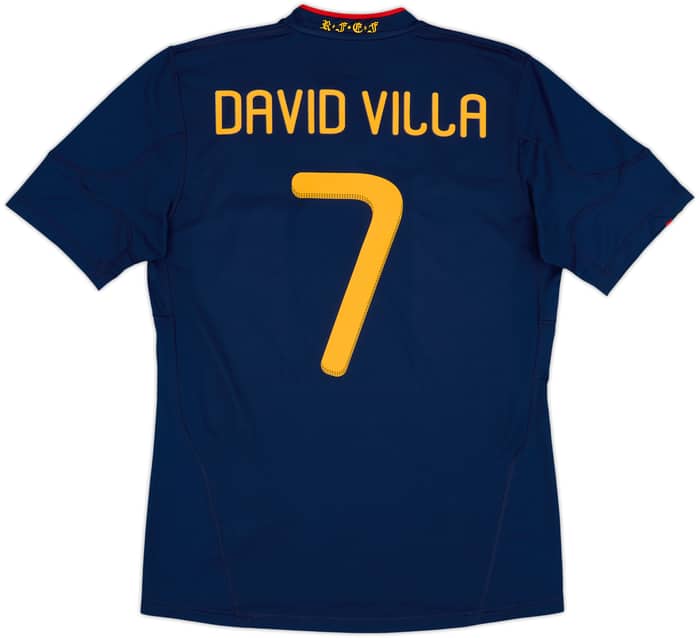 2010-11 Spain Away Shirt David Villa #7 - 8/10 - (M)