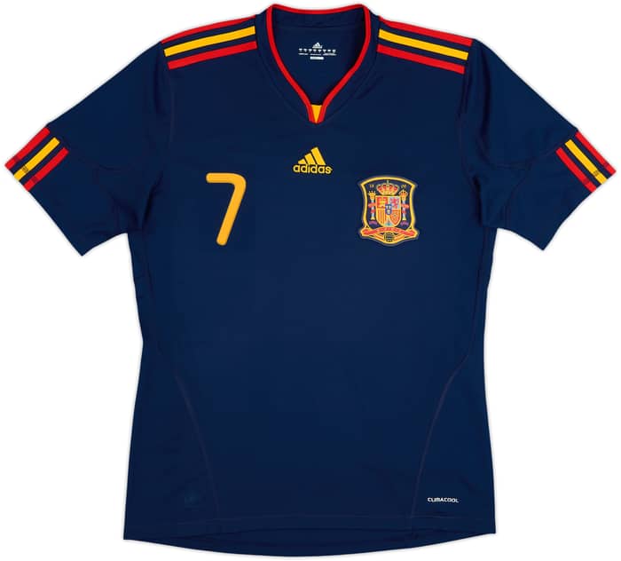 2010-11 Spain Away Shirt David Villa #7 - 8/10 - (M)