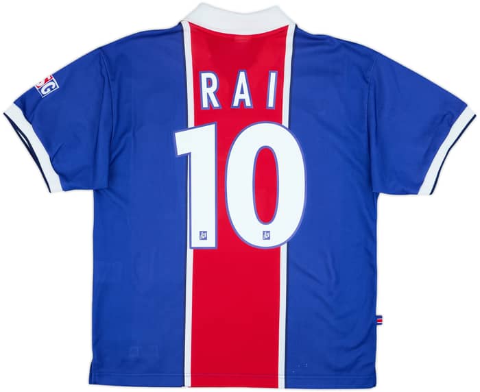 1997-98 Paris Saint-Germain Home Shirt Rai #10 - 6/10 - (M)
