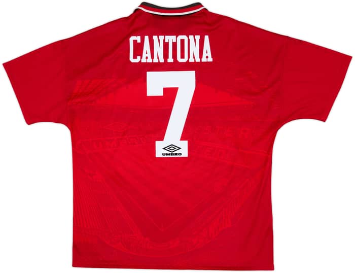 1994-96 Manchester United Home Shirt Cantona #7 - 8/10 - (XL)