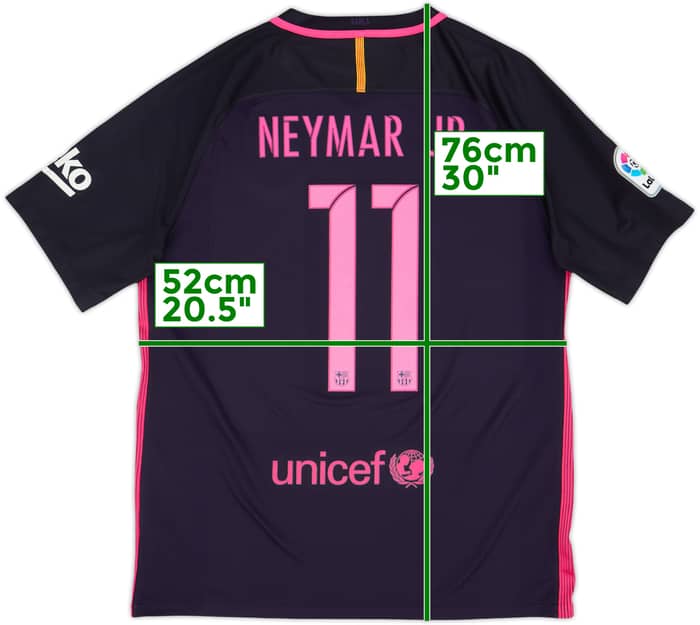 2016-17 Barcelona Away Shirt Neymar Jr #11 - 8/10 - (L)