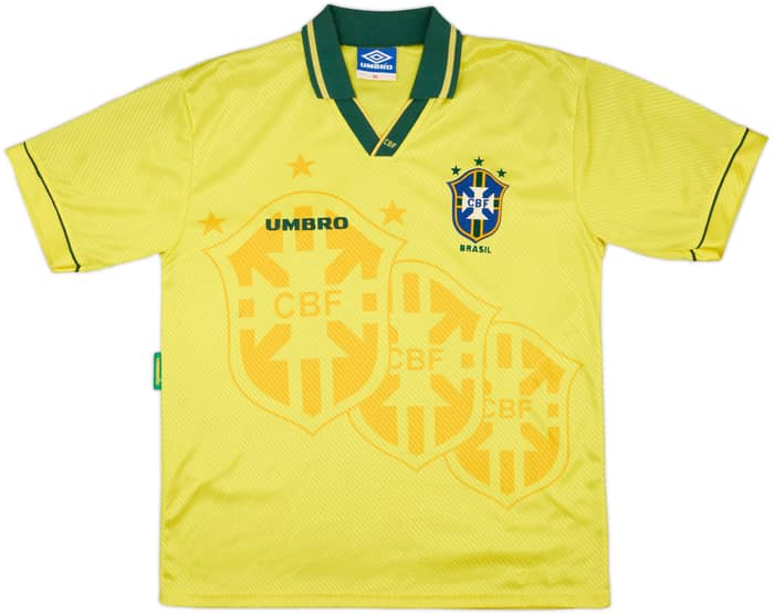 1994 Brazil Home Shirt #16 - 8/10 - (XL)