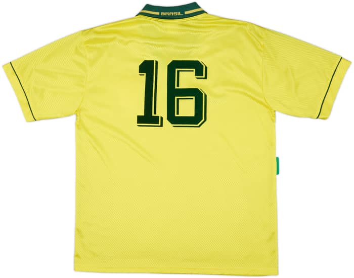 1994 Brazil Home Shirt #16 - 8/10 - (XL)