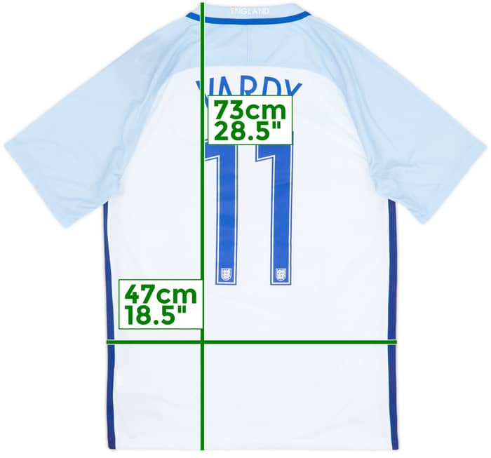 2016-17 England Home Shirt Vardy #11 (S)