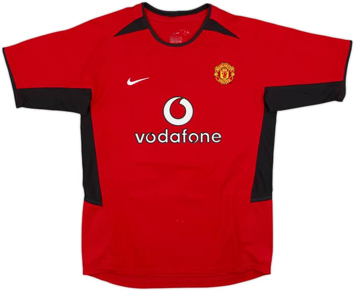 2002-04 Manchester United Home Shirt Giggs #11 - 8/10 - (L.Boys)
