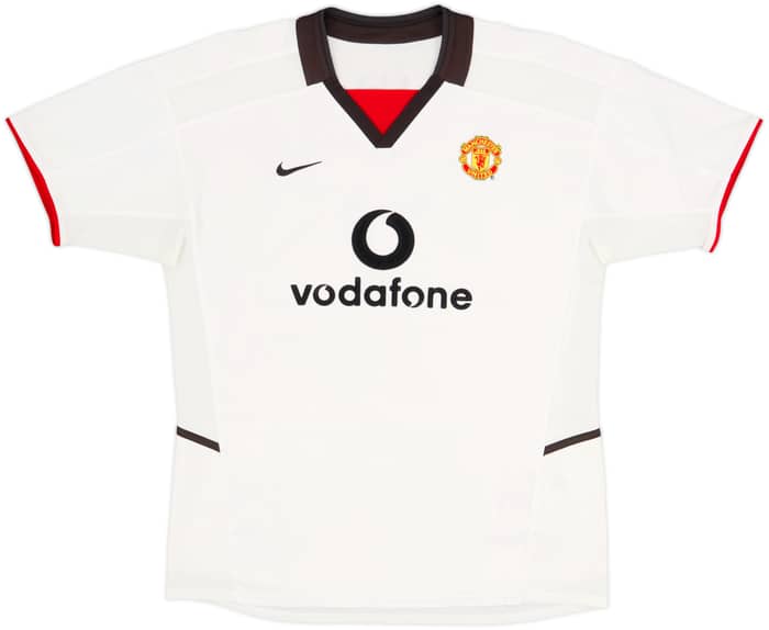 2002-03 Manchester United Away Shirt Beckham #7 - 8/10 - (XL.Boys)