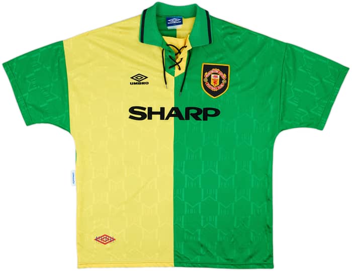 1992-94 Manchester United Third Shirt Cantona #7 - 8/10 - (XXL)