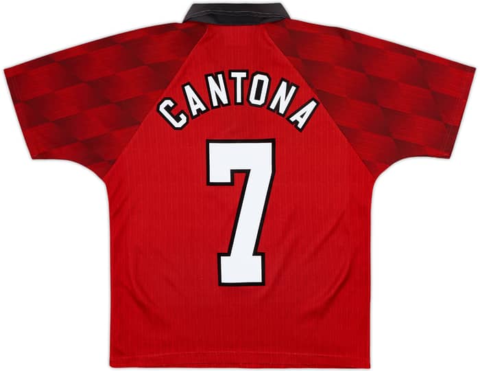 1996-98 Manchester United Home Shirt Cantona #7 - 6/10 - (Y)