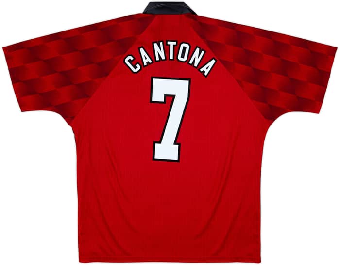 1996-98 Manchester United Home Shirt Cantona #7 - 8/10 - (XL)