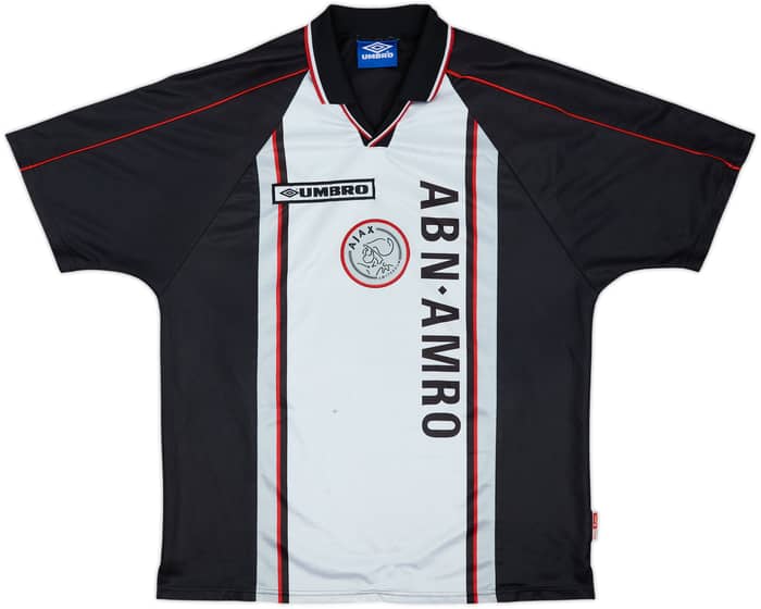 1998-99 Ajax Away Shirt F. De Boer #4 - 6/10 - (L)