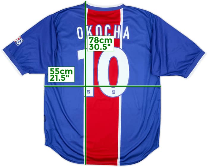 1999-00 Paris Saint-Germain Home Shirt Okocha #10 - 8/10 - (L)