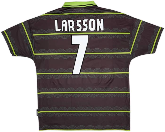 1998-99 Celtic Away Shirt Larsson #7 - 8/10 - (XXL)