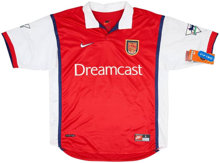 1999-00 Arsenal Home Shirt Bergkamp #10 (L)