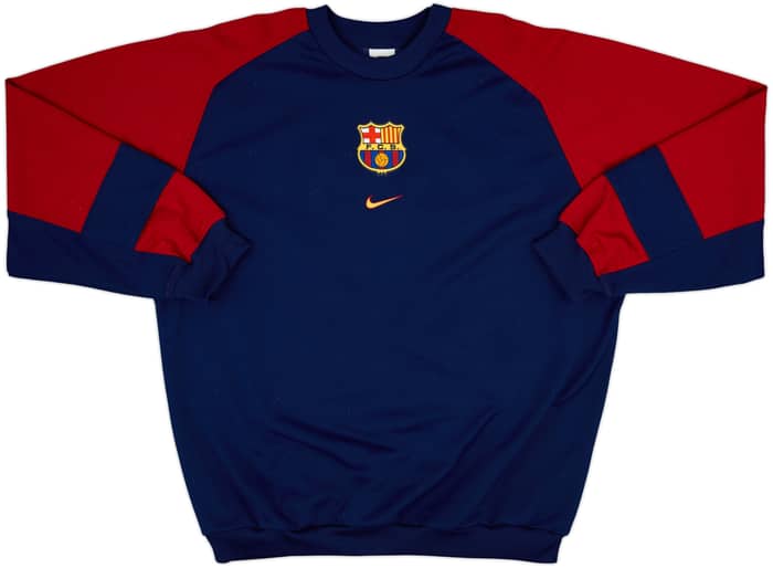 1998-00 Barcelona Nike Sweat Top - 8/10 - (L)
