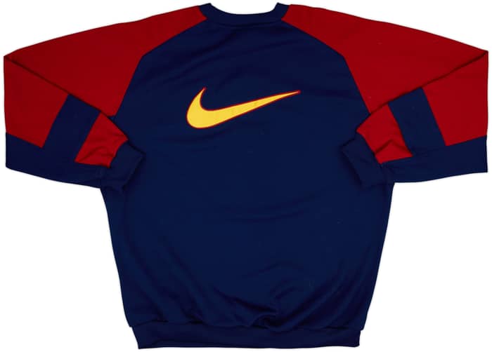 1998-00 Barcelona Nike Sweat Top - 8/10 - (L)