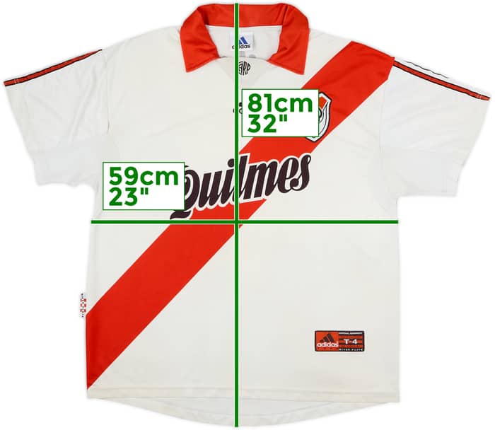1998-99 River Plate Home Shirt - 6/10 - (XL)