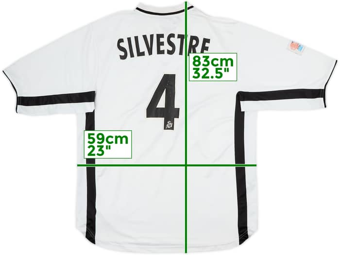 2001-02 Montpellier Away Shirt Silvestre #4 - 6/10 - (XL)