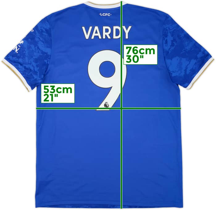 2021-22 Leicester Squad Signed Home Shirt Vardy #9 (L)