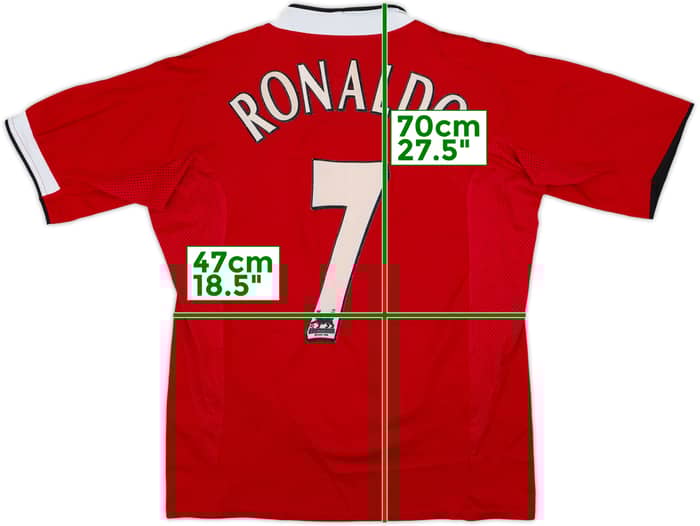2004-06 Manchester United Home Shirt Ronaldo #7 - 8/10 - (M)