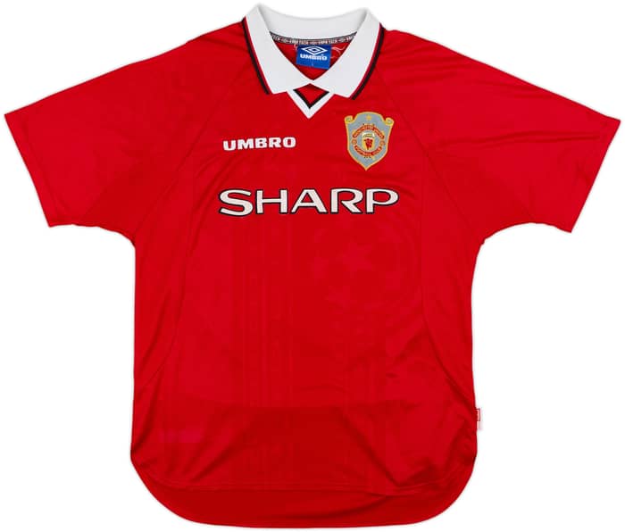 1997-00 Manchester United CL Shirt Beckham #7 - 8/10 - (L)