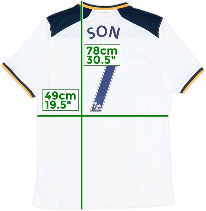 2016-17 Tottenham Home Shirt Son #7 - 8/10 - (M)