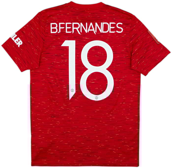 2020-21 Manchester United Home Shirt B.Fernandes #18 - 8/10 - (M)