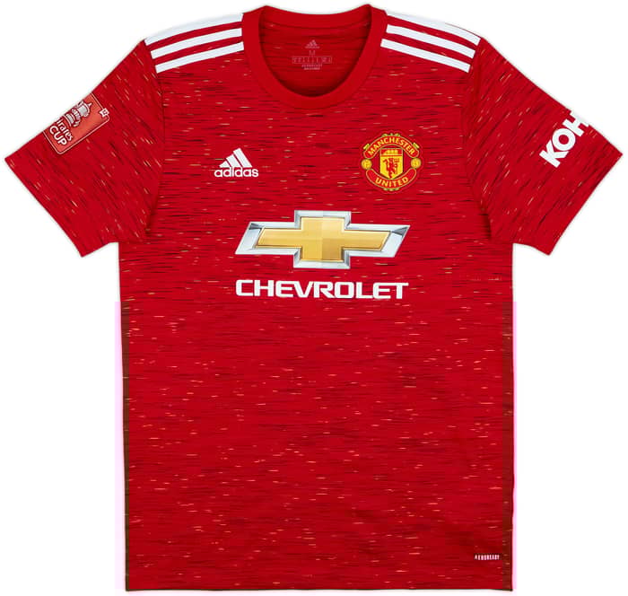 2020-21 Manchester United Home Shirt B.Fernandes #18 - 8/10 - (M)