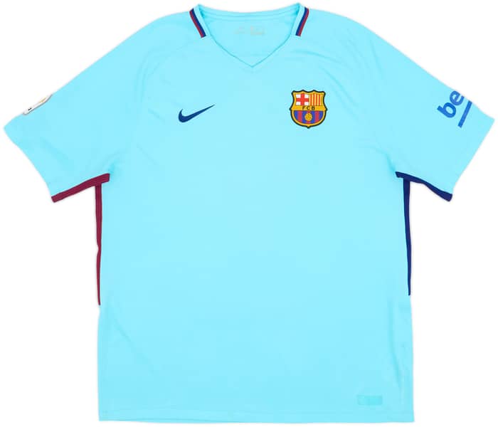 2017-18 Barcelona Away Shirt Suarez #9 - 8/10 - (XL)