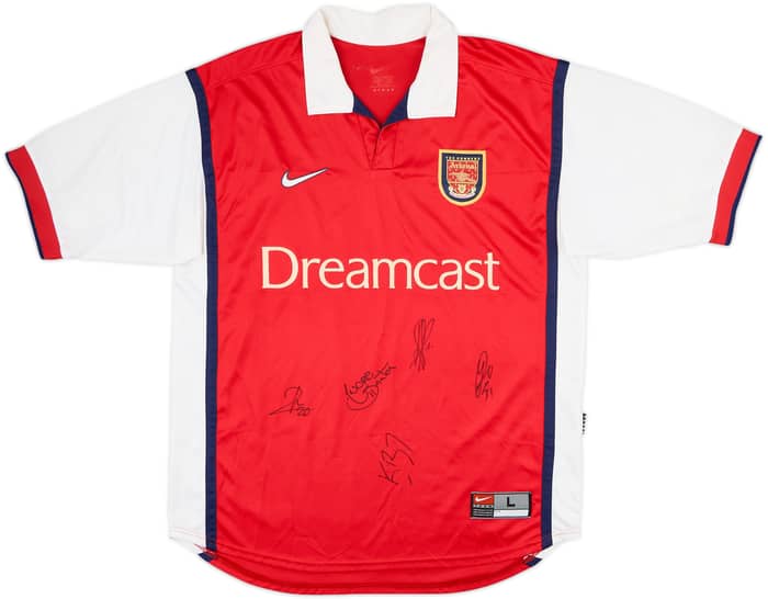 1999-00 Arsenal Signed Home Shirt - 8/10 - (L)