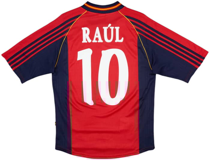 1998-99 Spain Home Shirt Raul #10 - 8/10 - (S)