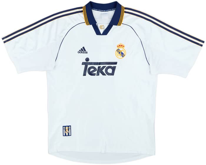 1998-00 Real Madrid Home Shirt Raul #7 - 7/10 - (M)