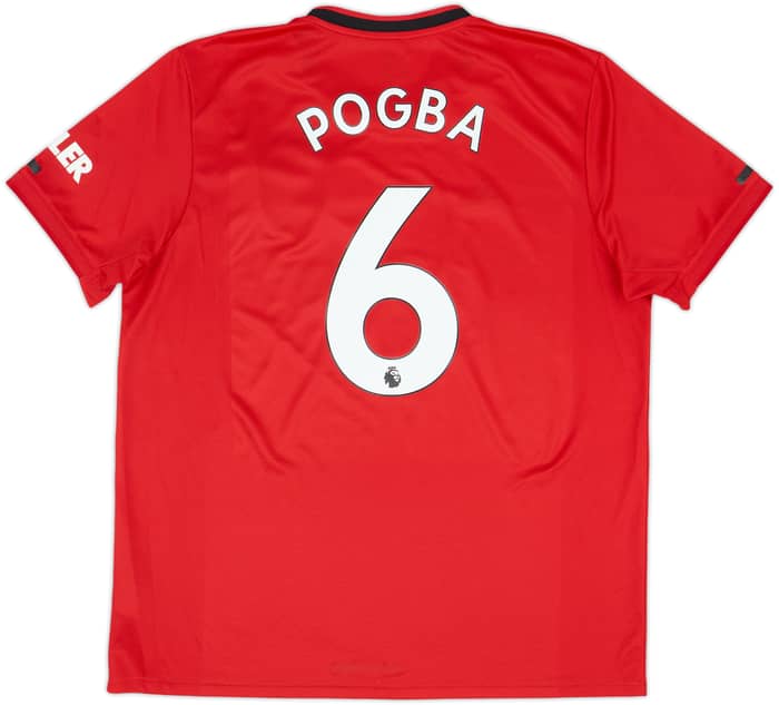 2019-20 Manchester United Home Shirt Pogba #6 - 7/10 - (XL)