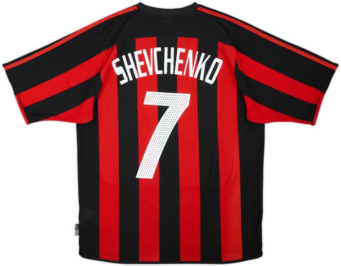 2003-04 AC Milan Home Shirt Shevchenko #7 - 6/10 - (M)