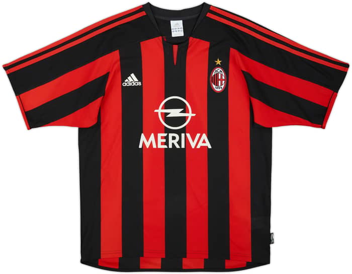 2003-04 AC Milan Home Shirt Shevchenko #7 - 6/10 - (M)