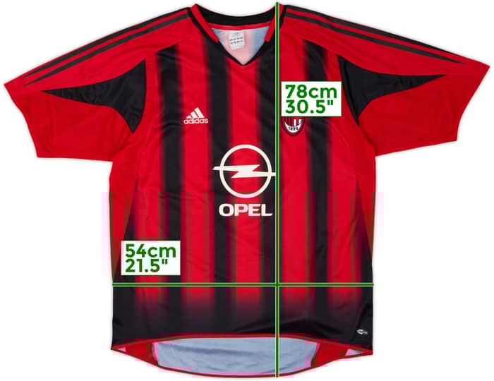 2004-05 AC Milan Home Shirt #2 - 6/10 - (L)