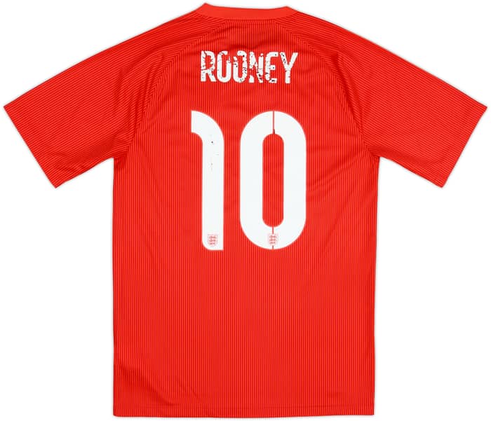 2014-15 England Away Shirt Rooney #10 - 4/10 - (S)