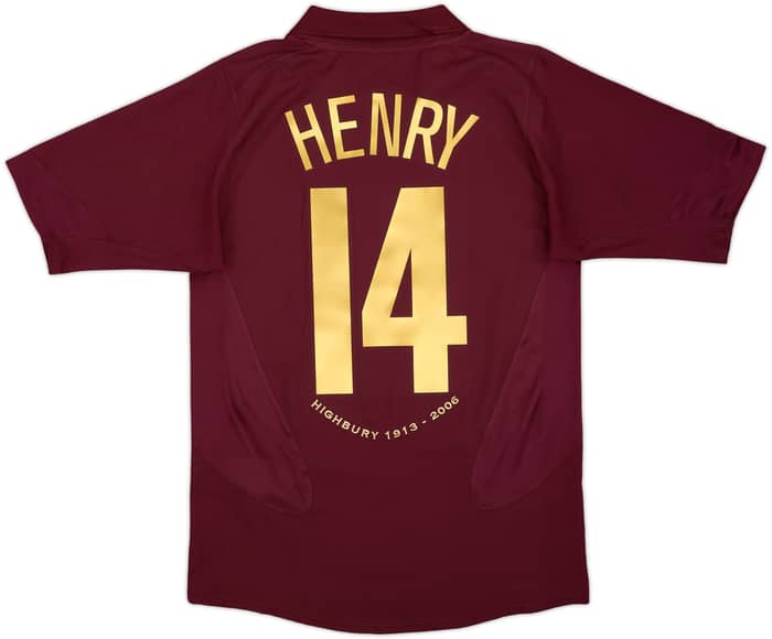 2005-06 Arsenal Home Shirt Henry #14 - 8/10 - (S)