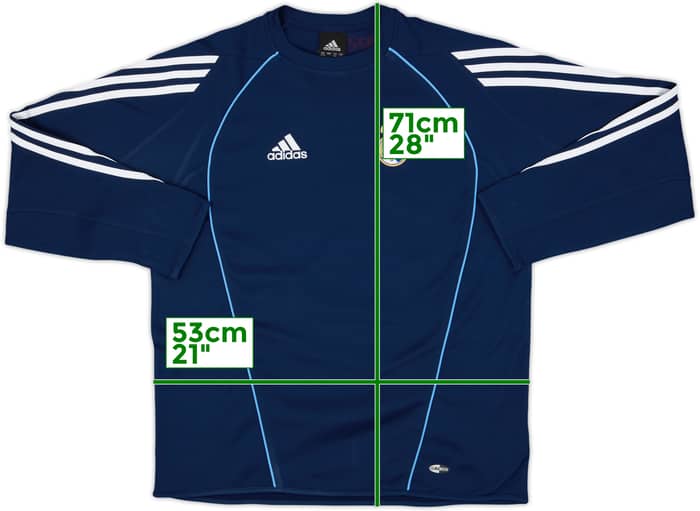2005-06 Real Madrid adidas Sweat Top - 8/10 - (M)