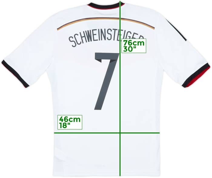 2014-15 Germany Home Shirt Schweinsteiger #7 - 8/10 - (L)