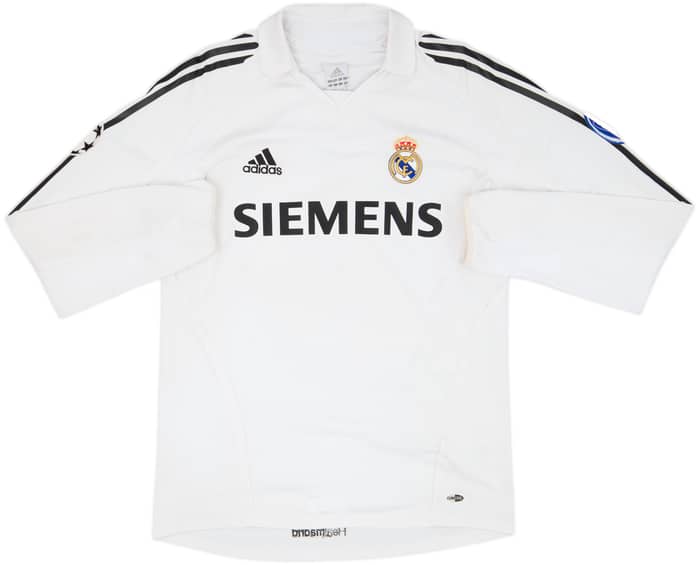 2005-06 Real Madrid Home L/S Shirt Beckham #23 - 5/10 - (M)